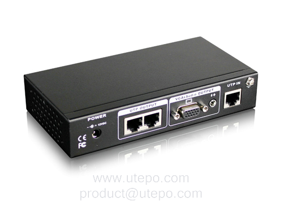 单路VGA视音频双绞线中继器-UTP801AR2T 长距离传输高清视音频的理想解决方案